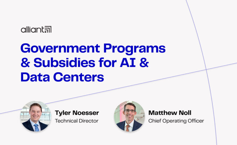 Government Programs and Subsidies Available to ACEC Members in the AI Supply Chain & Data Center Infrastructure Buildout
